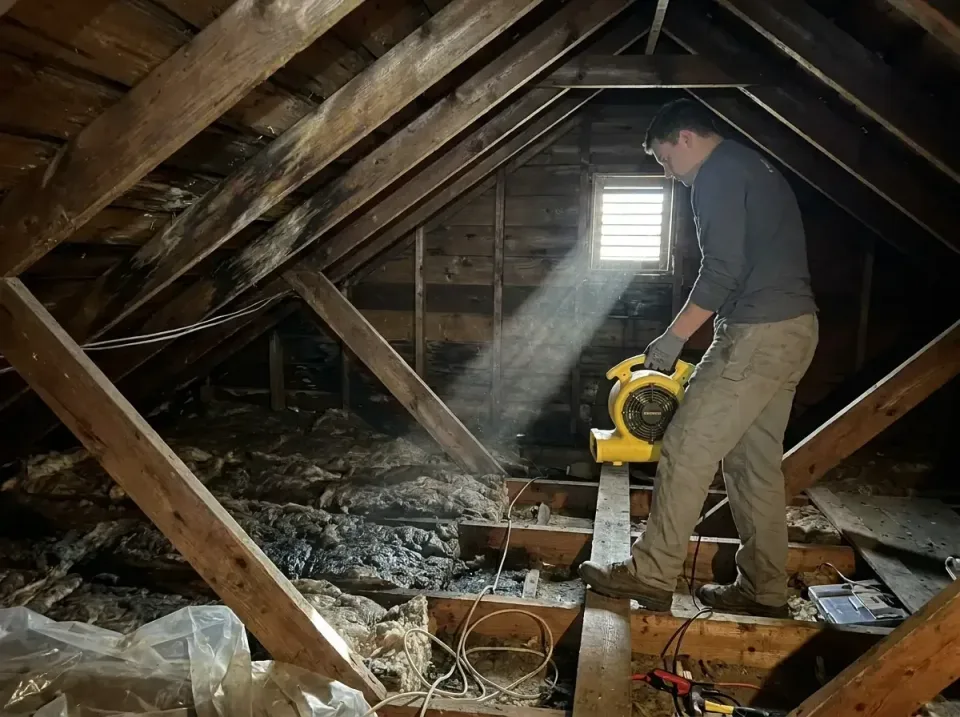 attic-water-damage-drying-proc-007 — frequently asked questions, Emergency Water Extraction & 24/7 Flood Response in Woodmor…